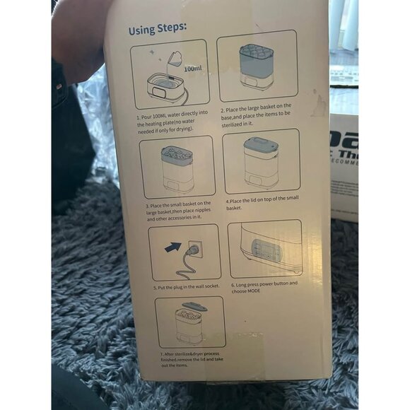 Larex 4-In-1 Baby Bottle Sterilizer & Dryer With Modular Design BPA-Free - Picture 2 of 5